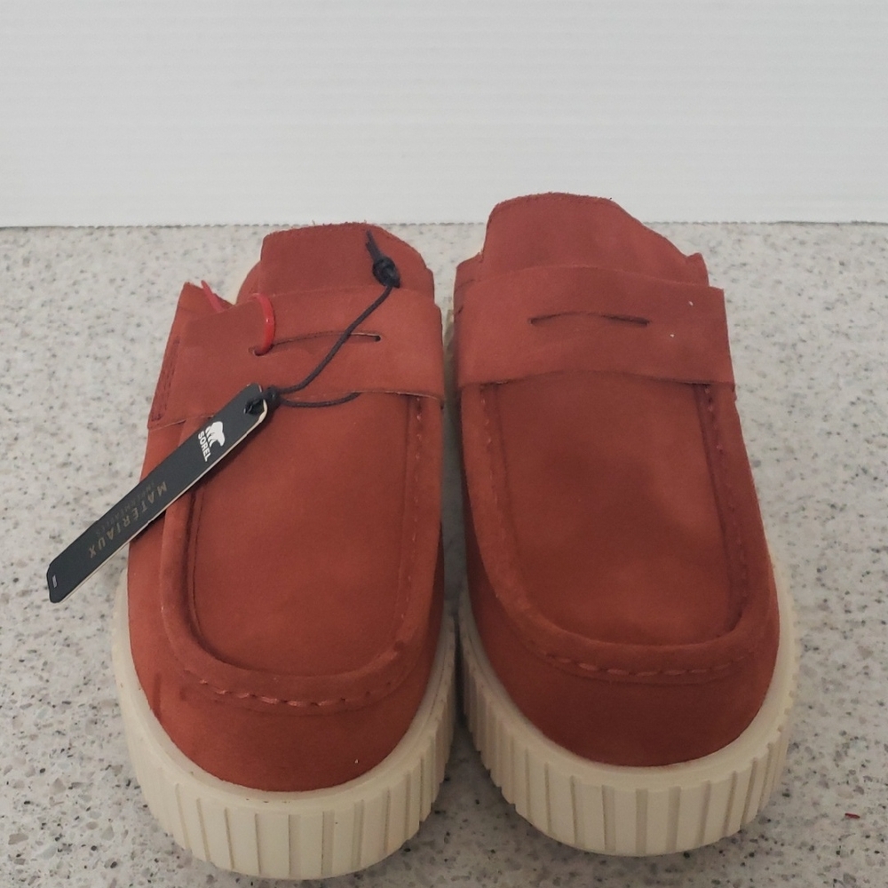Sorel Orange-Brown Suede Ona Ave Loafer SZ 7.5 - NWT‎